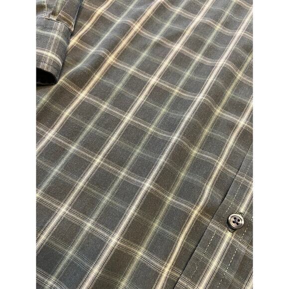 Van Heusen olive long sleeve, button down casual shirt, men's XXL 18-18 1/2 - Picture 4 of 4